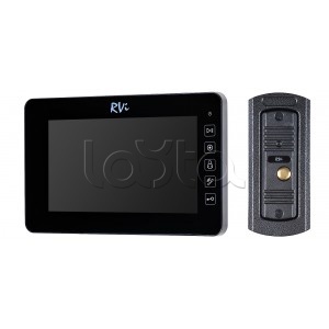 RVi-VD7-22 (черный) + RVi-305 LUX, Комплект видеодомофона RVi-VD7-22 (черный) + RVi-305 LUX