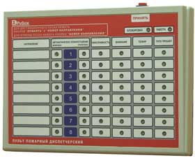 Сигма-ИС ППД-01, Пульт пожарный диспетчерский на 8 направлений Сигма-ИС ППД-01