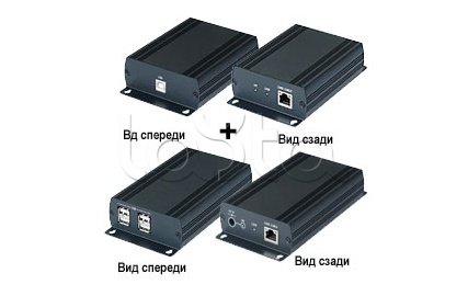 SC&T UE02, Удлинитель USB-порта (комплект) по кабелю витой пары SC&T UE02
