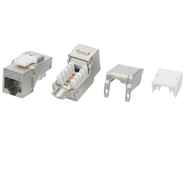 Hyperline (KJ9-8P8C-C5e-90-SH-F-WH), Вставка Hyperline (KJ9-8P8C-C5e-90-SH-F-WH)