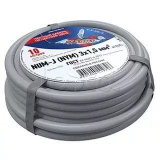 NUM-J 3x1,5 мм² (10 м), Rexant (01-8704-10), Кабель силовой медный NUM-J 3x1,5 мм² (10 м), Rexant (01-8704-10)