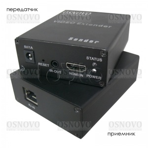 OSNOVO TLN-Hi/1+RLN-Hi/1, Комплект для передачи HDMI по сети Ethernet OSNOVO TLN-Hi/1+RLN-Hi/1