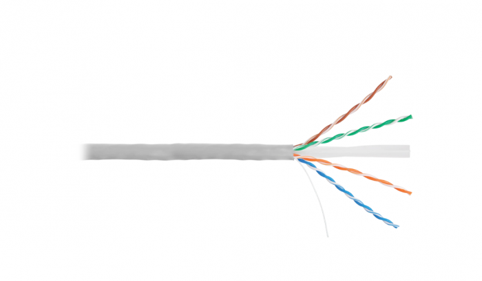 LAN U/UTP 4x2x23AWG кат.6 внутренний PVC NIKOLAN (NKL 2140A-GY), NIKOLAN LAN U/UTP 4x2x23AWG кат.6 внутренний PVC (NKL 2140A-GY)