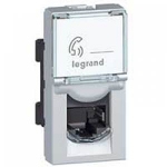 Legrand 076571, Розетка RJ45 UTP категория 6а 1 модуль белая Mosaic Legrand 076571