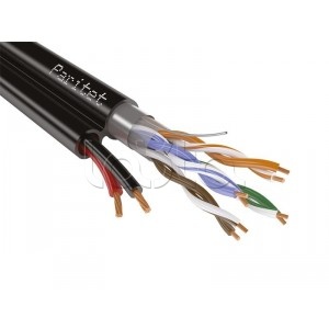 Паритет ParLan combi F/UTP4 Cat5e + 2x0.75 PE (200 м), Кабель комбинированный, для систем видеонаблюдения, с однопроволочным проводником, наружней прокладки ParLan combi F/UTP4 Cat5e + 2x0.75 PE Паритет (200 м)