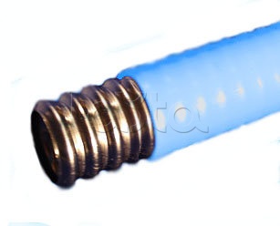 Kofulso 15П, Труба гофрированная нерж.сталь с полиэтиленовым покрытием синяя 15мм Kofulso 15П (50м)