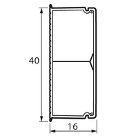 Legrand 638195, Кабель-канал с перегородкой METRA 40x16 Legrand (638195)