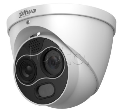 Dahua DH-TPC-DF1241P-D7F8, IP-камера видеонаблюдения тепловизионная купольная Dahua DH-TPC-DF1241P-D7F8