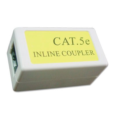 Cabeus CA-8P8C-C5e-WH, Адаптер проходной RJ-45 Cabeus CA-8P8C-C5e-WH