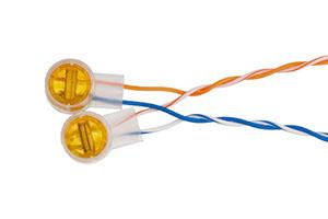 NETLAN EC-SL-UY2-YL-100, Cоединитель проводов типа &quot;скотчлок&quot; для 2-х жил (100 шт/уп) NETLAN EC-SL-UY2-YL-100