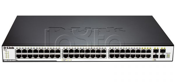 D-Link DGS-3120-48TC/UPS/B1ARI, Управляемый стекируемый коммутатор уровня 2+ с 44 портами 10/100/1000Base-T, 4 комбо-портами 100/1000Base-T/SFP и 2 портами 10GBase-CX4 D-Link DGS-3120-48TC/UPS/B1ARI