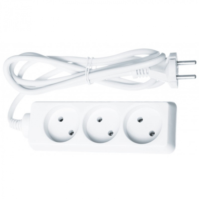 Navigator 61 310 NPE-S-03-500-X-2x1 б/з 3 гн. 5м, Удлинитель Navigator 61 310 NPE-S-03-500-X-2x1 б/з 3 гн. 5м