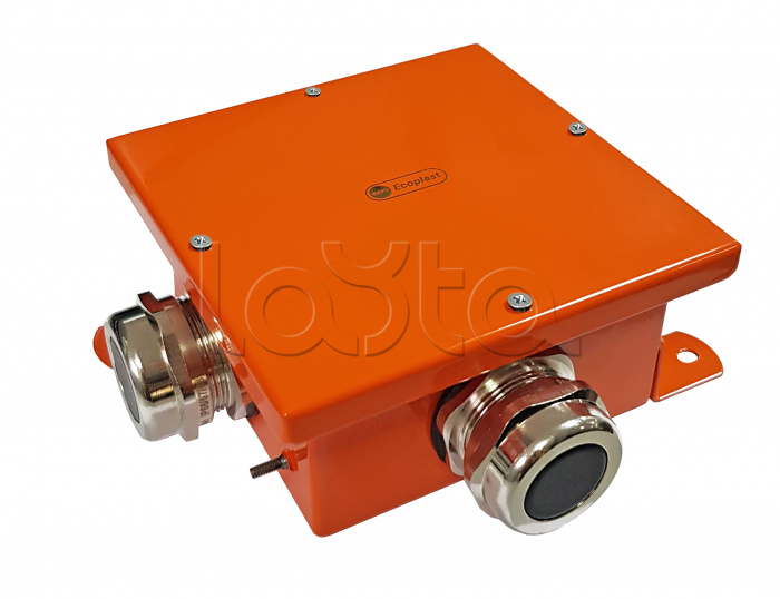 SMB165 Коробка металл, огн. E-110,о/п 164х164х65, IP66, 8P, (1,5-6 мм2), оранж. Экопласт (56249E), Экопласт SMB165 Коробка металл, огн. E-110,о/п 164х164х65, IP66, 8P, (1,5-6 мм2), оранж.