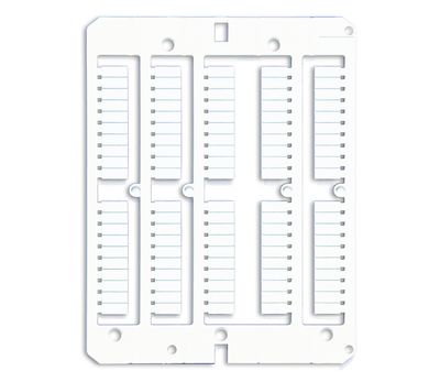 DKC NUTB1040, Маркировка для клемм ДКС, жесткая, 4х10мм. Период 4мм. Белая DKC NUTB1040