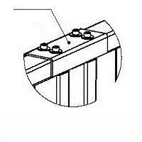 PERCo-RF01 0-05, Накладка верхняя PERCo-RF01 0-05
