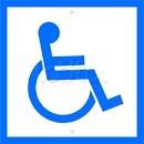 Hostcall Табличка 200Х200 &quot;Доступность для инвалидов в креслах-колясках&quot;, Табличка Hostcall Табличка 200Х200 &quot;Доступность для инвалидов в креслах-колясках&quot;