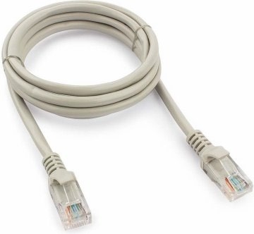 Патч-корд медный U/UTP кат.5е (0,5 м) (PC-UTP-0,5м-26AWG-5e-LSZH) (серый) Пожтехкабель СКС (203-003), Патч-корд медный U/UTP, категория 5e, 26 AWG (0,48 мм), LSZH, серый, 0,5 м