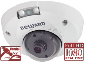 Beward B8182710DM, IP-камера видеонаблюдения антивандальная уличная купольная Beward B8182710DM