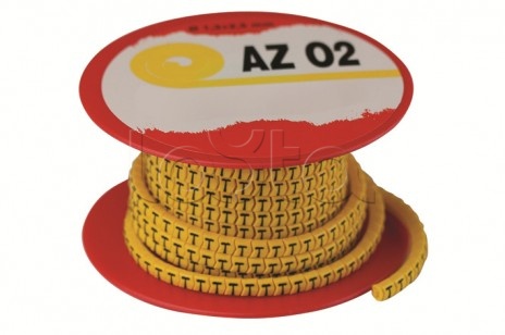 DKC AZO3RRBY, Колечко маркировочное R, 2.5-4мм. черное на желтом DKC AZO3RRBY