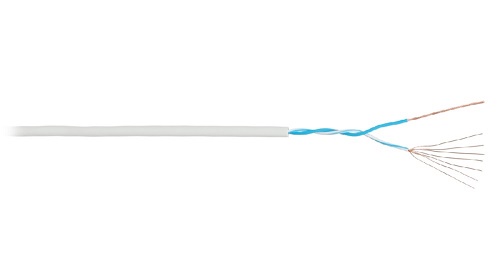 NIKOMAX NMC 1120C-GY, LAN U/UTP 1 пара, Кат.3 (Класс С), 16МГц, многожильный, BC (чистая медь), 24AWG (7х0,2мм), полимерный материал нг(А)-HF серый, 305м - гарантия: 1 год