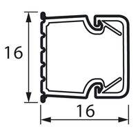 Legrand 638191, Кабель-канал METRA 16x16 Legrand (638191)