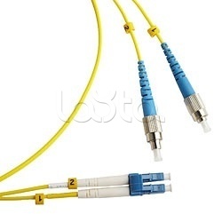 Hyperline FC-9-FC-LC-UPC-1M, Патч-корд волоконно-оптический SM 9/125, FC-LC, duplex, LSZH, (1 м) Hyperline FC-9-FC-LC-UPC-1M