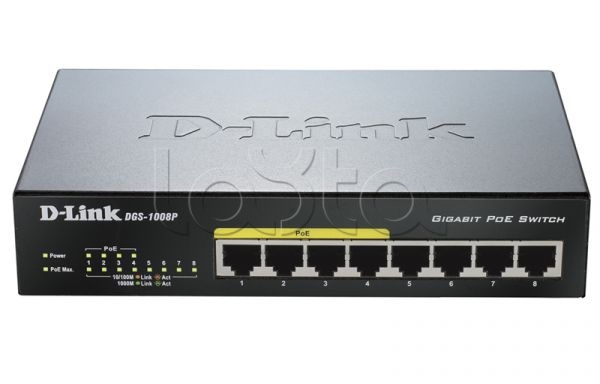 D-Link DGS-1008P/E1A, Коммутатор D-Link DGS-1008P/E1A