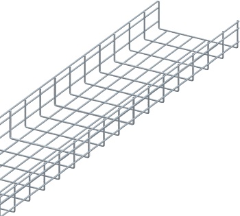 LANMASTER LAN-MT100x100-3.8EZ, Лоток проволочный 100х100мм, Ф3.8мм, оцинкованный (3 м) LANMASTER LAN-MT100x100-3.8EZ