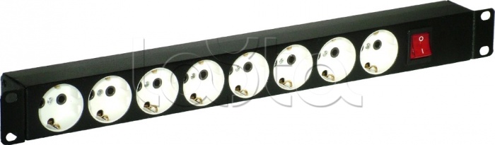 AESP REC-S464|Блок силовых розеток горизонтальный на 8 портов, ток ...