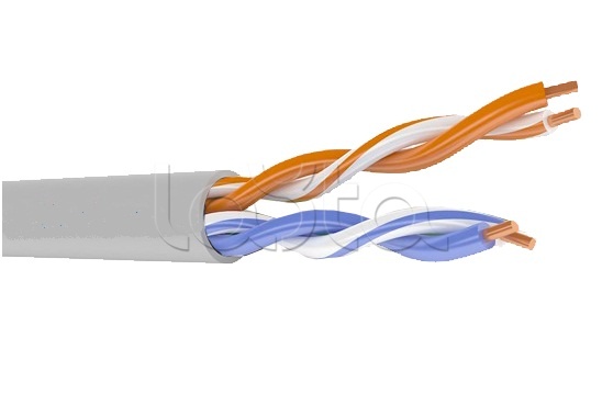 ПожТехКабель PTK-LAN U/UTP PVC 2x2x0.51 (500м), Кабель связи симметричный, для структурированныx сетей, внутренней прокладки PTK-LAN U/UTP Cat 5e PVC 2x2x0.51 (КПВ-ВП 2x2x0.51) ПожТехКабель (500 м)