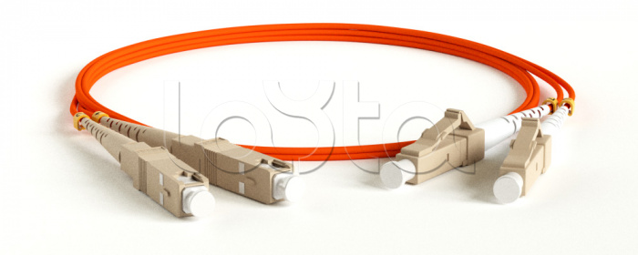 Hyperline FC-D2-62-LC/PR-SC/PR-H-0.5M-LSZH-OR, Патч-корд волоконно-оптический Hyperline FC-D2-62-LC/PR-SC/PR-H-0.5M-LSZH-OR