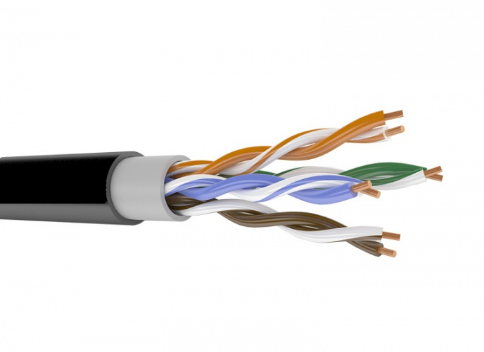 Паритет ParLan U/UTP Cat 5e 4x2х0.52 PVC/PE (305 м), Кабель связи симметричный, для структурированныx сетей, наружной прокладки ParLan U/UTP Cat 5e 4x2x0.52 PVC/PE Паритет (305 м)