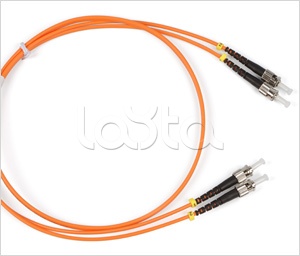 Hyperline FC-62-ST-ST-PC-1M, Патч-корд волоконно-оптический MM 62.5/125, ST-ST, duplex, LSZH, (1 м) Hyperline FC-62-ST-ST-PC-1M