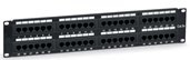 Патч-панель 19&quot; (2U) 48 портов RJ-45 кат.6 (PP-2U-48P-6) Пожтехкабель СКС (201-034), Патч-панель 19&quot;, 2U, 48 портов RJ-45, категория 6, Dual IDC с задним кабельным организатором, черная