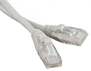 LANMASTER LAN-PC45/U5E-10-GY, Патч-корд RJ45 - RJ45, 4 пары, UTP, категория 5е, 10 м, серый, LSZH LANMASTER LAN-PC45/U5E-10-GY