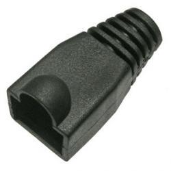 TWT TWT-BO-6.0-BK/100, Колпачки защитные для кабеля 6,0мм cat.5, на соединение коннектора с кабелем (черный) TWT TWT-BO-6.0-BK/100
