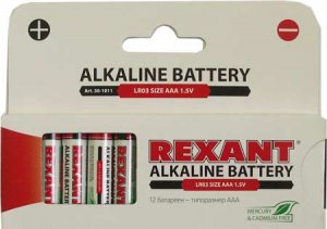 Rexant 30-1011, Алкалиновая батарейка AAA/LR03 Rexant 30-1011