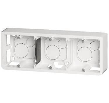 Legrand 080286, Коробка накладная, 6/8М, глубина 40 мм, горизонтальная установка, белая Mosaic Legrand 080286
