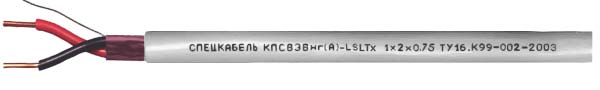 Спецкабель КПСВЭВнг(А)-LSLTx 1x2x0.75, Кабель симметричный, низкотоксичный, групповой прокладки  для систем сигнализации и управления КПСВЭВнг(А)-LSLTx 1x2x0.75 Спецкабель