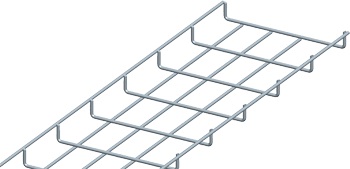 LANMASTER LAN-MT25x200-3.8EZ, Лоток проволочный 25х200мм, Ф3.8мм, оцинкованный (3 м) LANMASTER LAN-MT25x200-3.8EZ