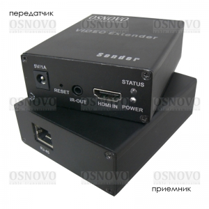 OSNOVO TLN-Hi/1+RLN-Hi/1, Комплект для передачи HDMI по сети Ethernet OSNOVO TLN-Hi/1+RLN-Hi/1