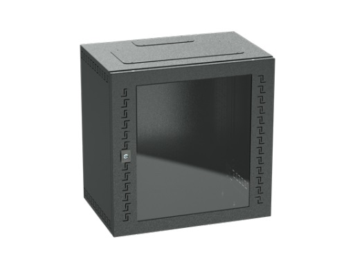 DKC R5STI1240GSB, Шкаф телекоммуникационный навесной, 12 U (600х600х400) дверь стекло,RAL9005 DKC (R5STI1240GSB)