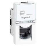LEGRAND 076551, Розетка Mosaic RJ 45 UTP 1 модуль категоря 5e LEGRAND 076551