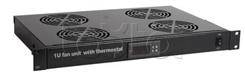 Hyperline TRFA-MICR-4F-RAL9004 , Панель вентиляционная с 4 вентиляторами Hyperline TRFA-MICR-4F-RAL9004 