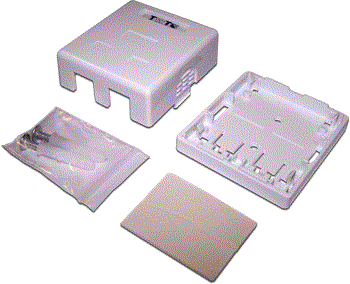 TWT TWT-SA1-WH, Коробка настенная на 1 порт для Keystone TWT TWT-SA1-WH