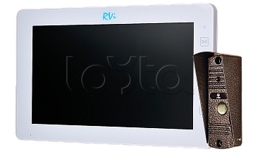 RVi-VD10-21M (White) + ADS-700 (Copper), Комплект видеодомофона RVi-VD10-21M (White) + ADS-700 (Copper)