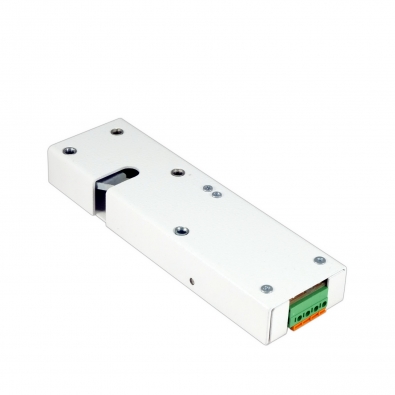 Promix-SM323.10.1-01 (белый), Замок электромеханический с толкателем и датчиком положения двери Promix-SM323.10.1-01 (белый)
