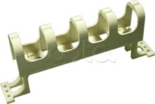 LANMASTER LAN-WS110-ORG/L, Органайзер для 110-го кросса настенный, с ножками LANMASTER LAN-WS110-ORG/L