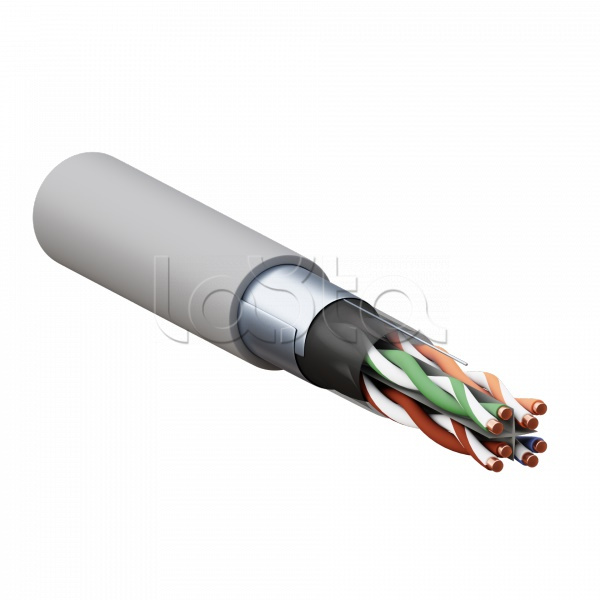 Кабель вит. пара TERACOM PRO Cat.6 U/UTP 4 пары solid 23AWG оболочка LSZH нг(А)-HF цвет серый (упак. 305м) EKF (TRP-6UTP-04LSH-GY-IN3) , Кабель витая пара TERACOM PRO Cat.6 U/UTP 4 пары solid 23AWG оболочка LSZH нг(А)-HF цвет серый (упак. 305м) EKF (TRP-6UTP-04LSH-GY-IN3) 