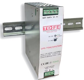 FARADAY ББП UPS 75W/24V/DIN, Блок бесперебойного питания FARADAY ББП UPS 75W/24V/DIN